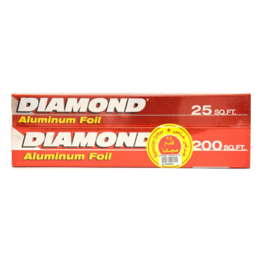 DIAMOND ALUMINIUM FOIL 200SQ FT + 25SQ FT FREE 