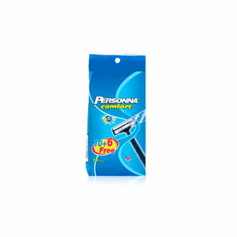 PERSONNA COMFORT DISPOSABLE RAZORS 10 + 6 FREE 