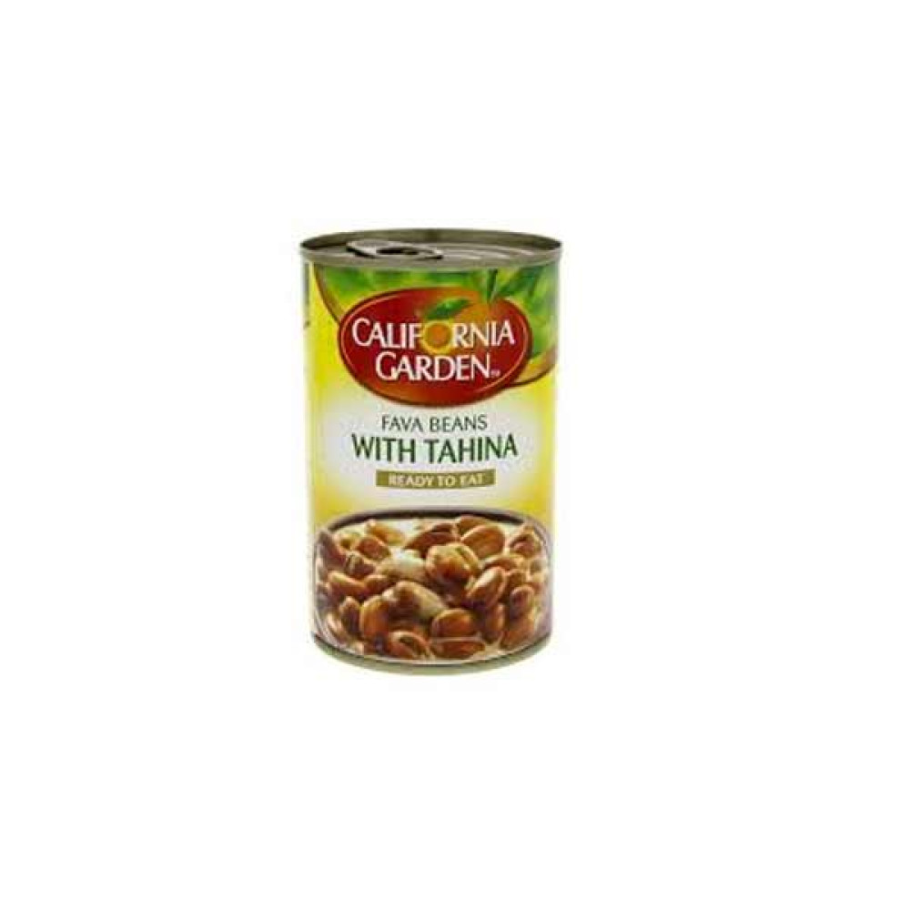 CALIFORNIA GARDEN FAVA BEANS WITH TAHINA 450GM 