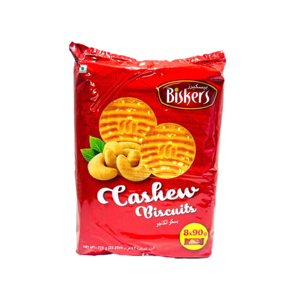 BISKERS CASHEW BISCUITS 90 GM