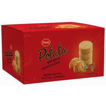 PRAN POTATA SPICY BISCUIT 6 X 50 GM