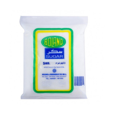 BOLAND WHITE CRYSTAL SUGAR 5KG