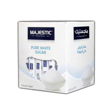 MAJESTIC WHITE SUGAR STICKS 350GM