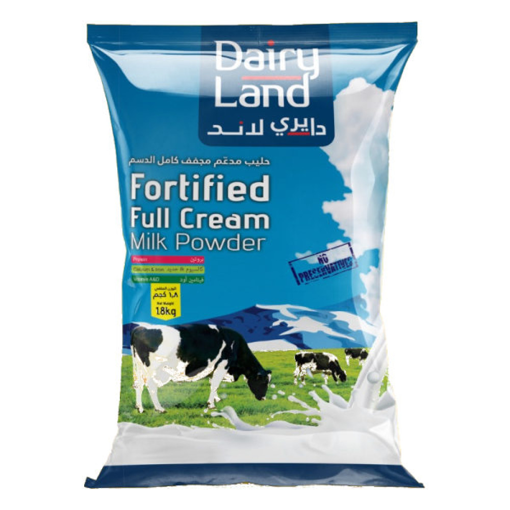 DAIRY LAND FORTIFIED FULL CREAM MILK POWDER 1.8KG 