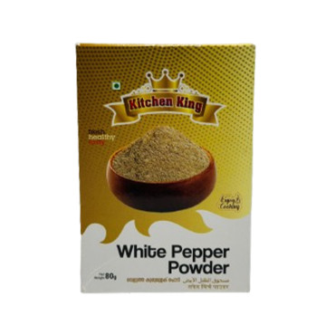 KITCHEN KING WHITE PEPPER POWDER 80 GM