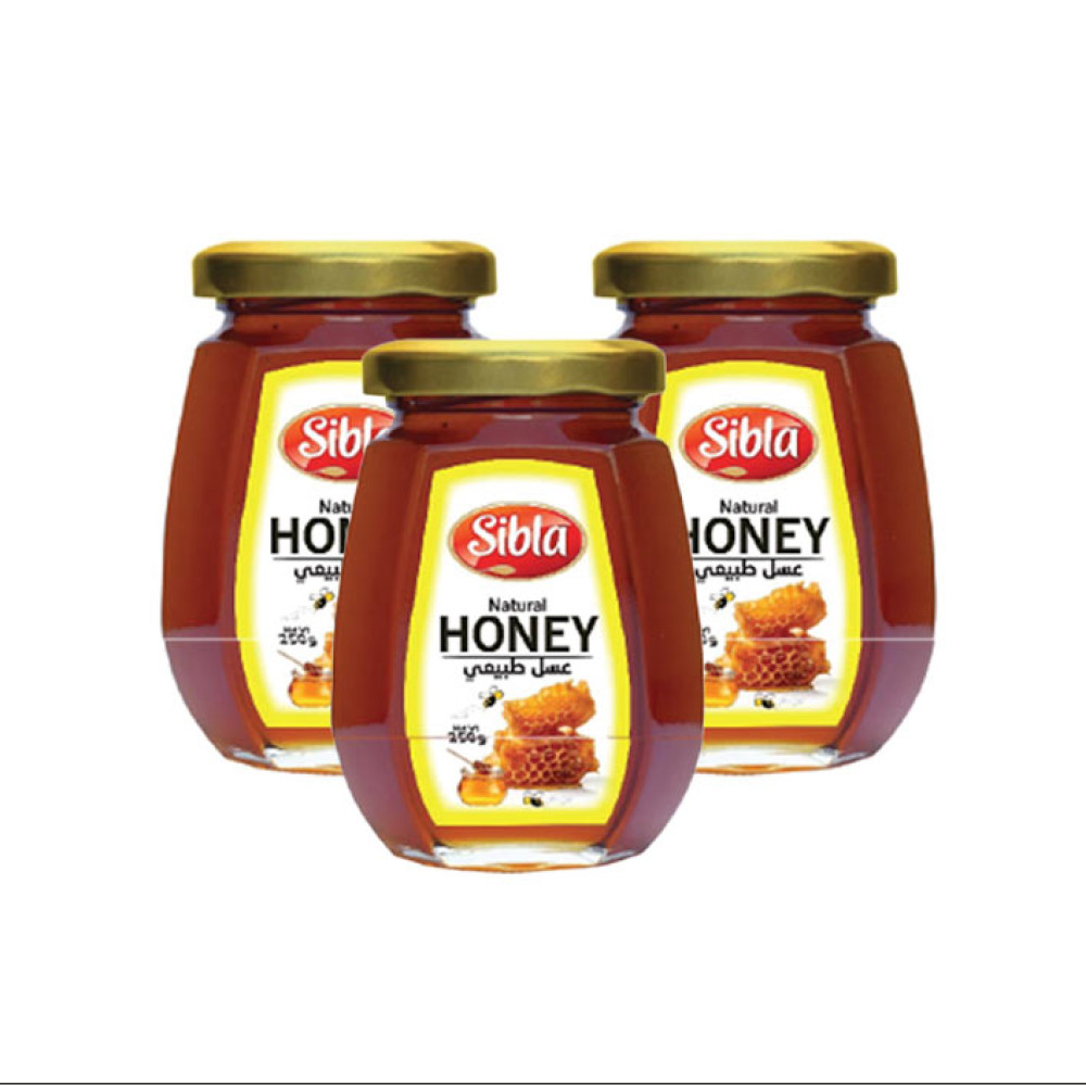 SIBLA HONEY OCTA GLASS JAR 250 GM X 3'S
