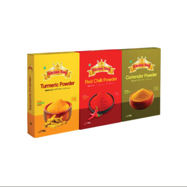 KITHN KNG MASLA BOX CMBO 3X160G(RDCHLI,TURM,CRNDR)