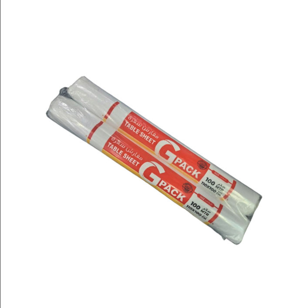 G PACK TABLE SHEET 100 M 2 PCS SPECIAL OFFER