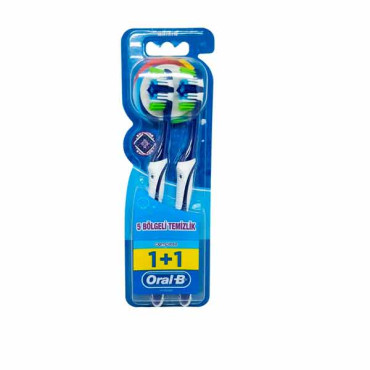 ORAL B TOOTH BRUSH COMPLEATE 5 WAY CLEAN 1+1 