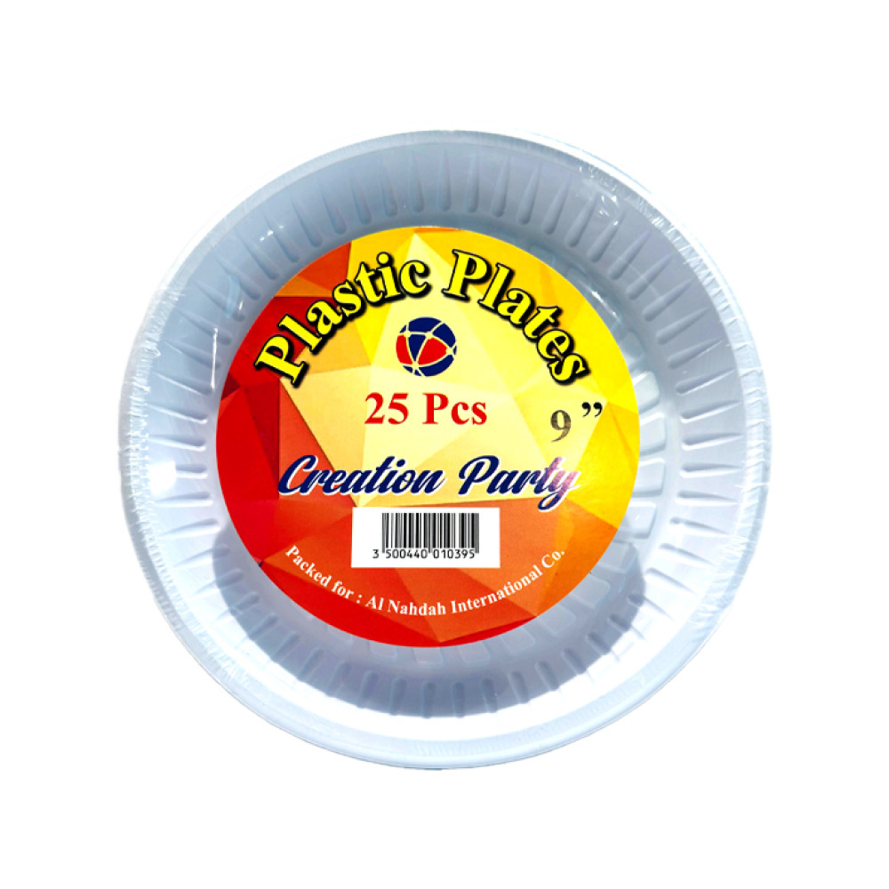 AL NAHDHA PLASTIC PALTE 9  25 PCS