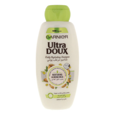 GARNIER ULTRA DOUX DAILY HYDRATING SHAMPOO NURTURING ALMOND MILK 400ML 