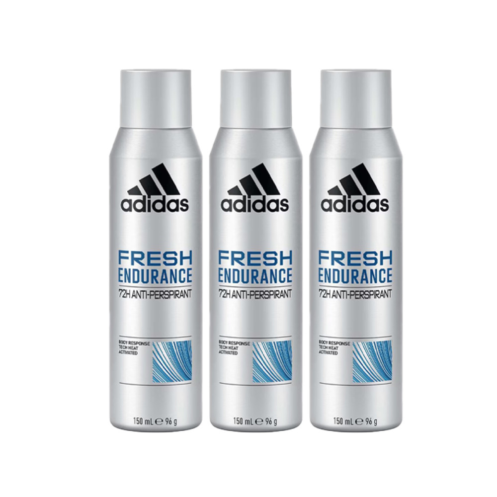 ADIDAS BODY SPRAY 48H FRESH ENDURANCE 3X150ML