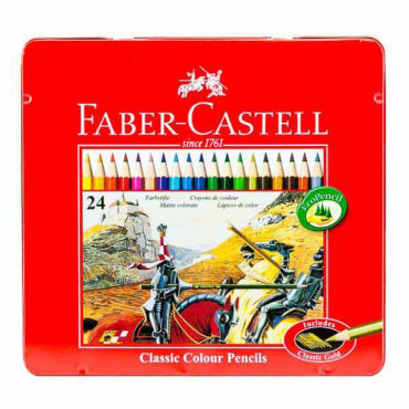 FABER CASTELL 24 CLASSIC COLOUR PENCILS