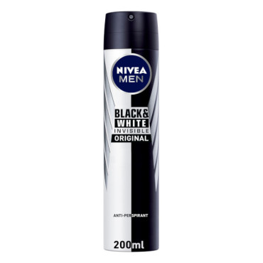 NIVEA MEN B&W INVISIBLE ANTI-PERSPIRANT ORIGINAL 200ML 