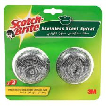 SCOTCH BRITE STAINLESS STL METALIC SPIRAL 2+1