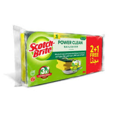 SCOTCH BRITE SCRUB SPNGES NAIL SAVER 5+3