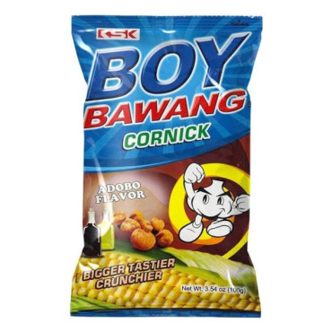BOY BAWANG CRONICK CORN SNACKS ADOBO 100GM 