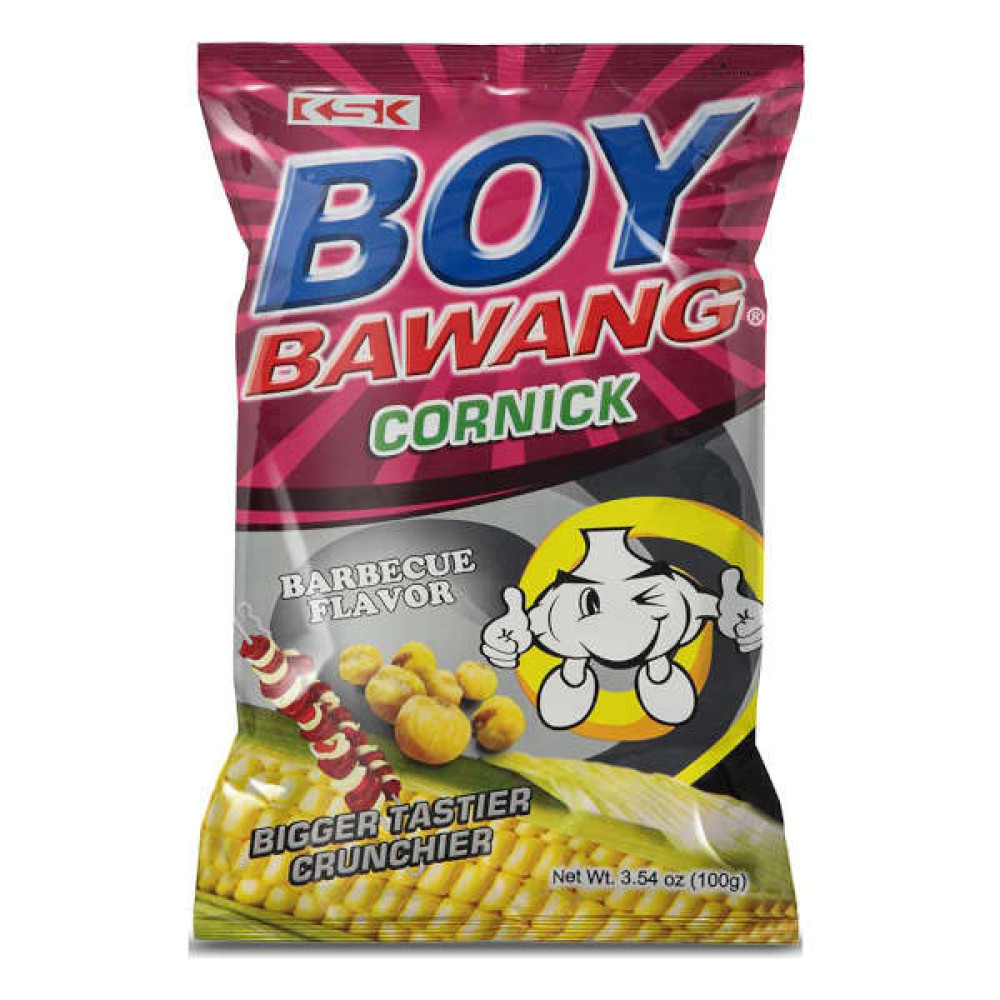 BOY BAWANG CRONICK CORN SNACKS BARBECUE 100GM 