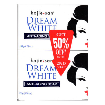 KOJIE-SAN DREAM WHITE ANTI-AGING SOAP 2 X 135GM 