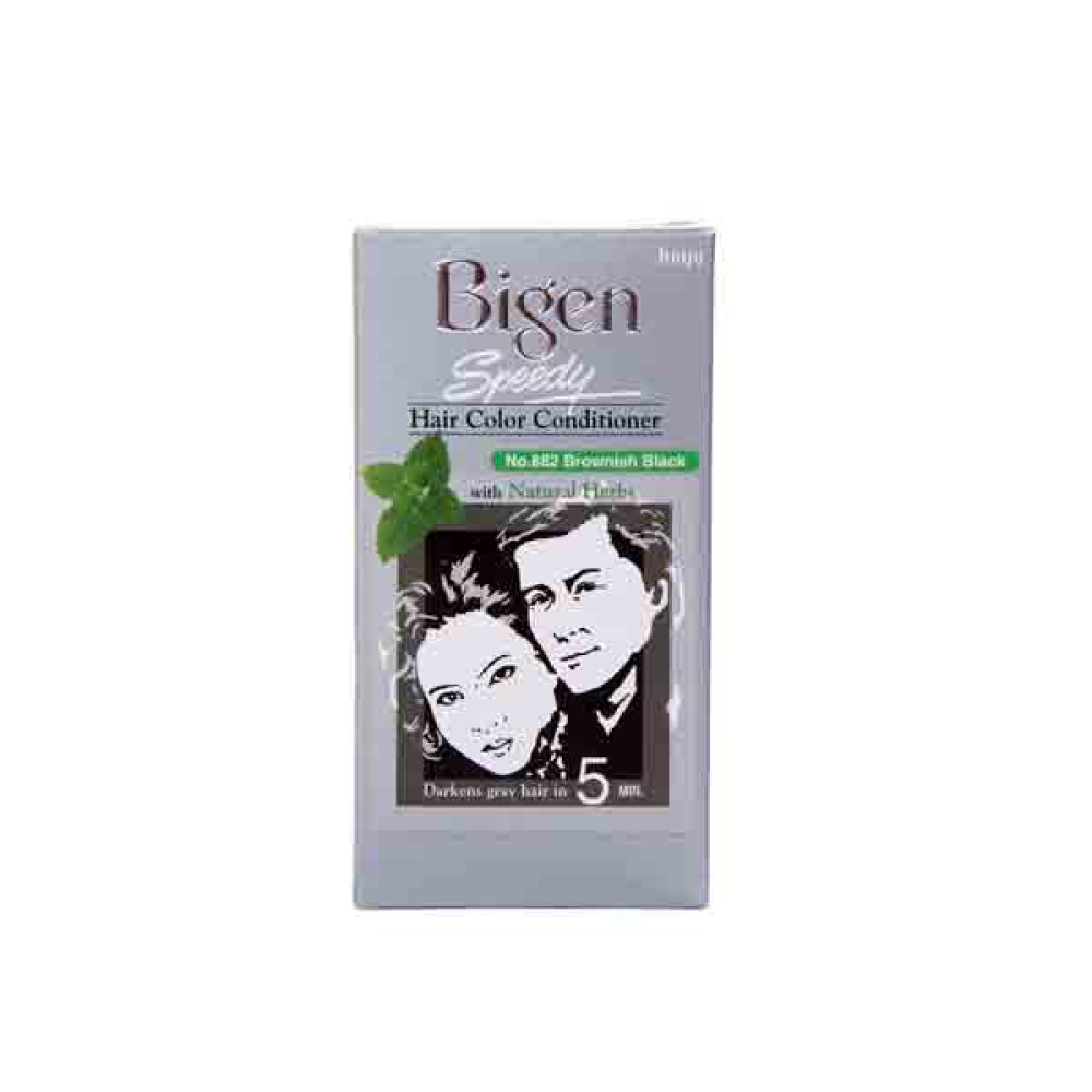 BIGEN SPEEDY HAIR COLOR CONDITIONER BROWNISH BLACK (882) 
