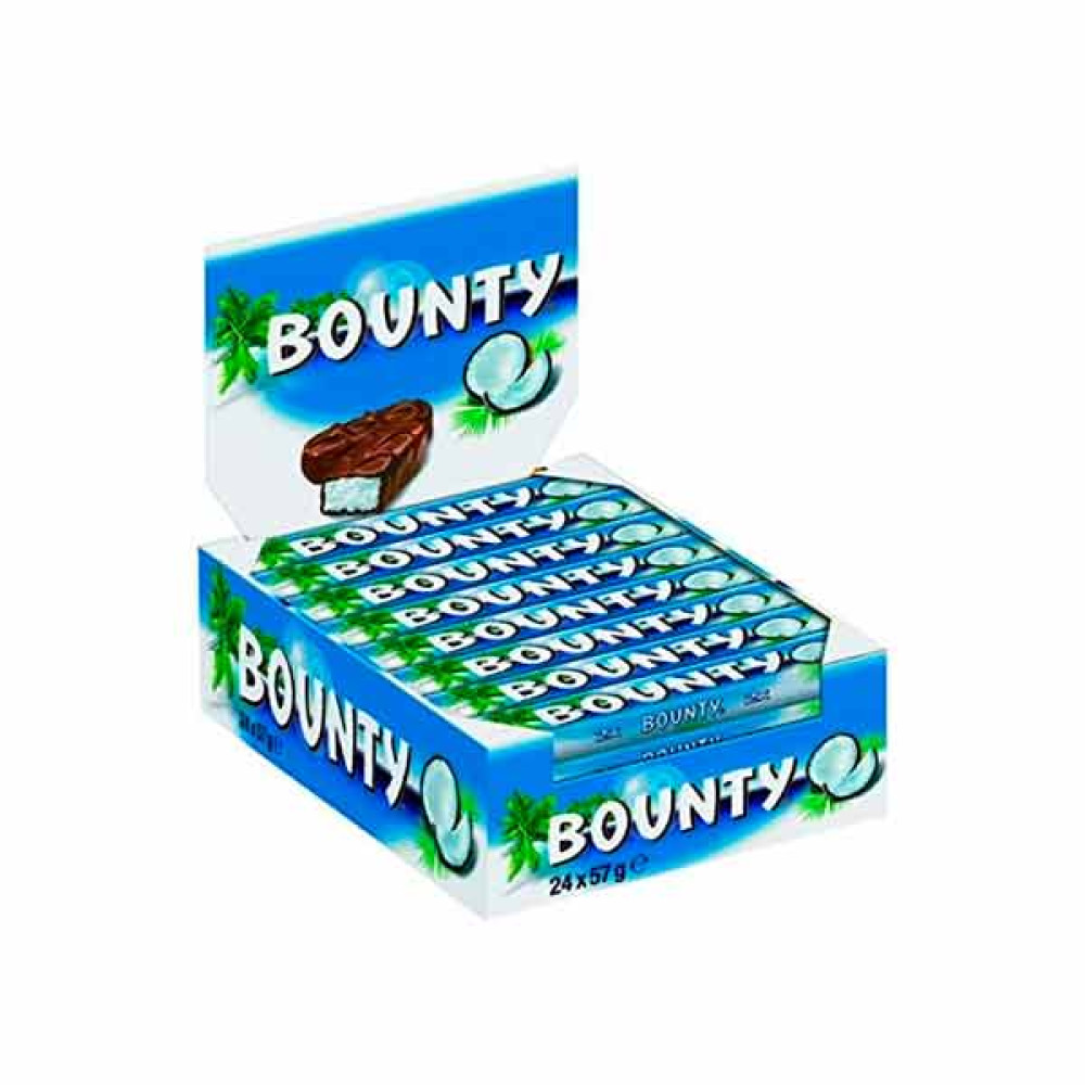 BOUNTY DOUBLE CHOCOLATE 24 X 57GM 