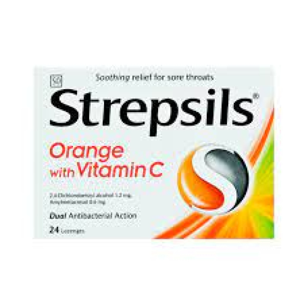 STREPSILS ORANGE WITH VITAMIN C 24S