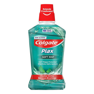 COLGATE PLAX MOUTHWASH SOFT MINT 500ML 