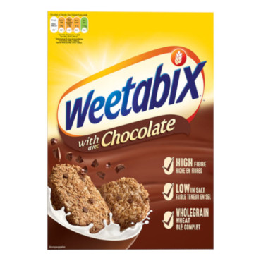 WEETABIX WHOLE GRAIN CEREAL WITH CHOCOLATE 500GM 