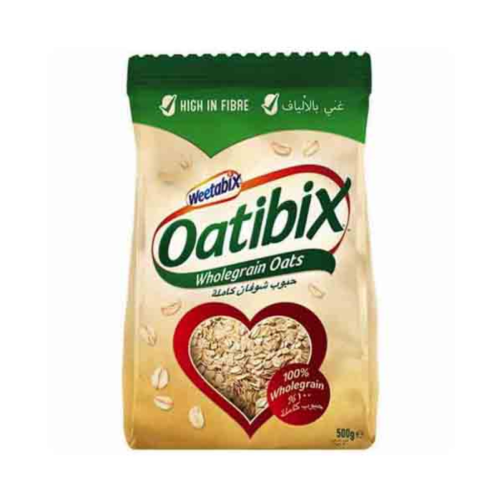 WEETABIX OATIBIX WHOLEGRAIN OATS 500GM 