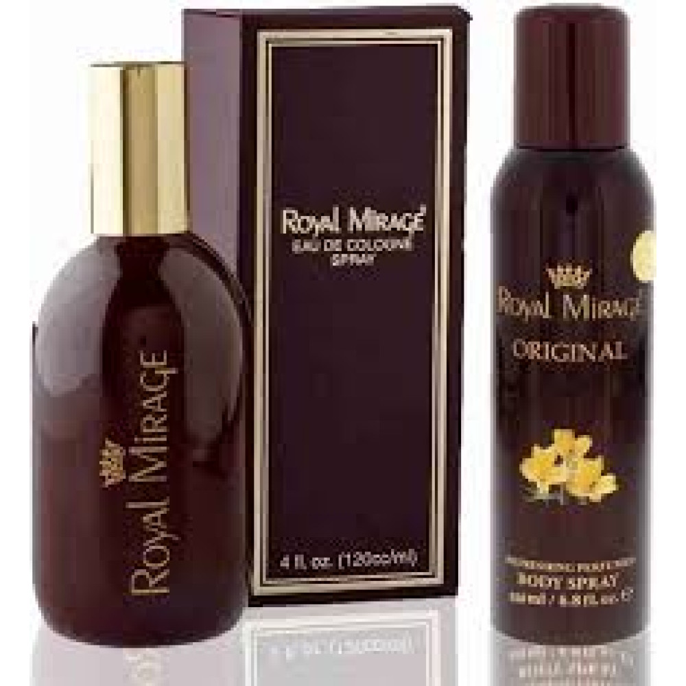 ROYAL MIRAGE EDT 120ML BODY SPRAY 150ML ASSTD