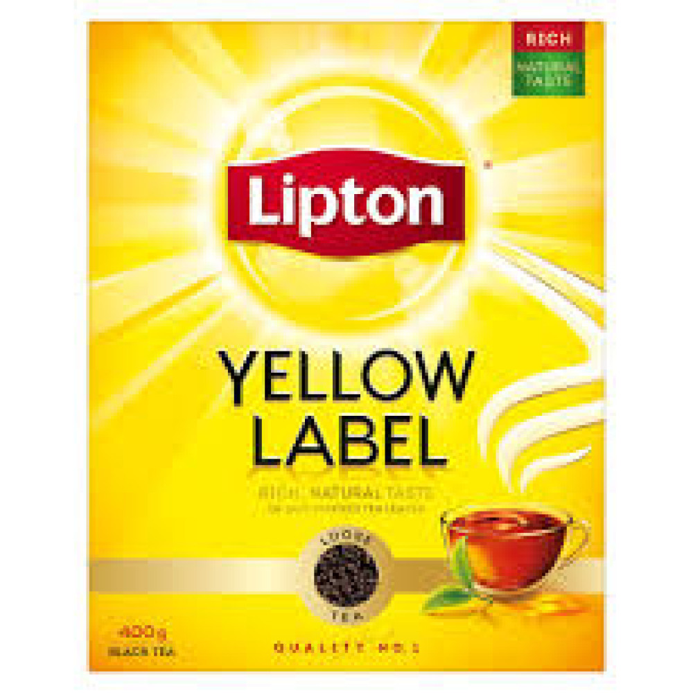 LIPTON YELLOW LABEL TEA PACKETS 400GM
