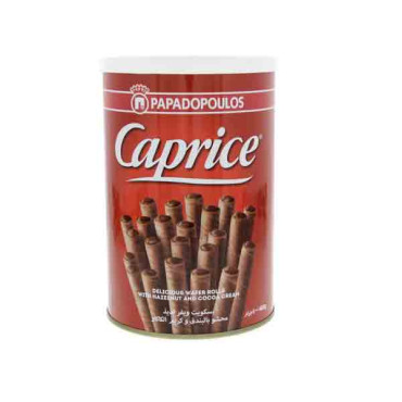 CAPRICE WAFER ROLLS WITH HAZELNUT & COCO 400GM