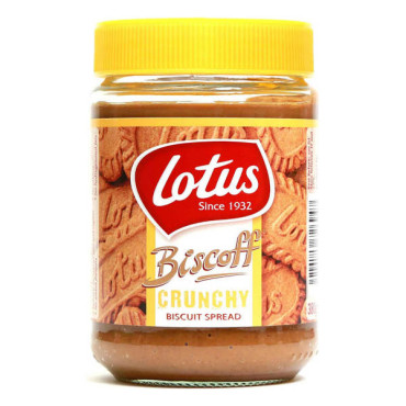 LOTUS BISCOFF CRUNCHY BISCUIT SPREAD 380GM 