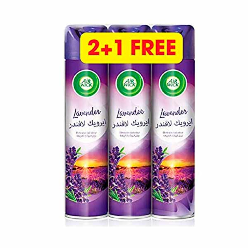 AIRWICK AIR FRESHENER LAVENDER 300ML 2 + 1 FREE 