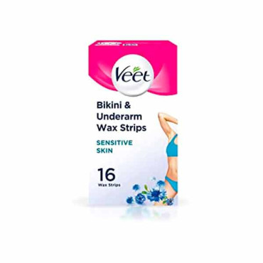 VEET COLD WAX STRIPS BKININ/UNDERARM 16S 