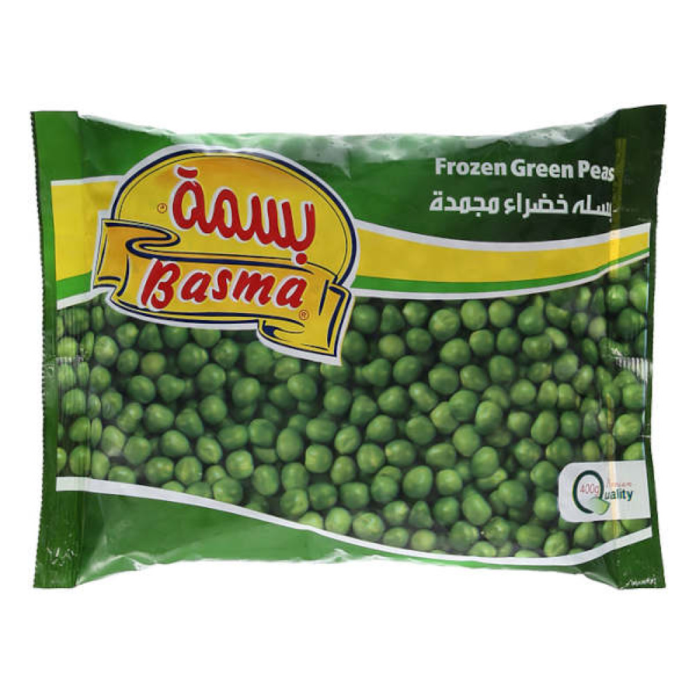 BASMA FROZEN GREEN PEAS 400GM 