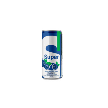 SUPER CARBONATED DRINK BLUEBERRY 250 ML