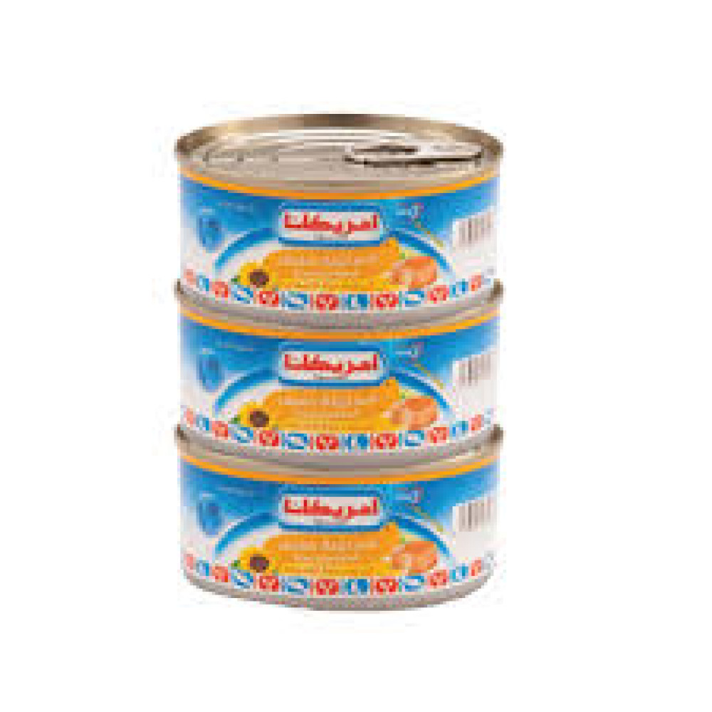 AMERICANA LIGHT TUNA CHUNKY 3 X 160GM