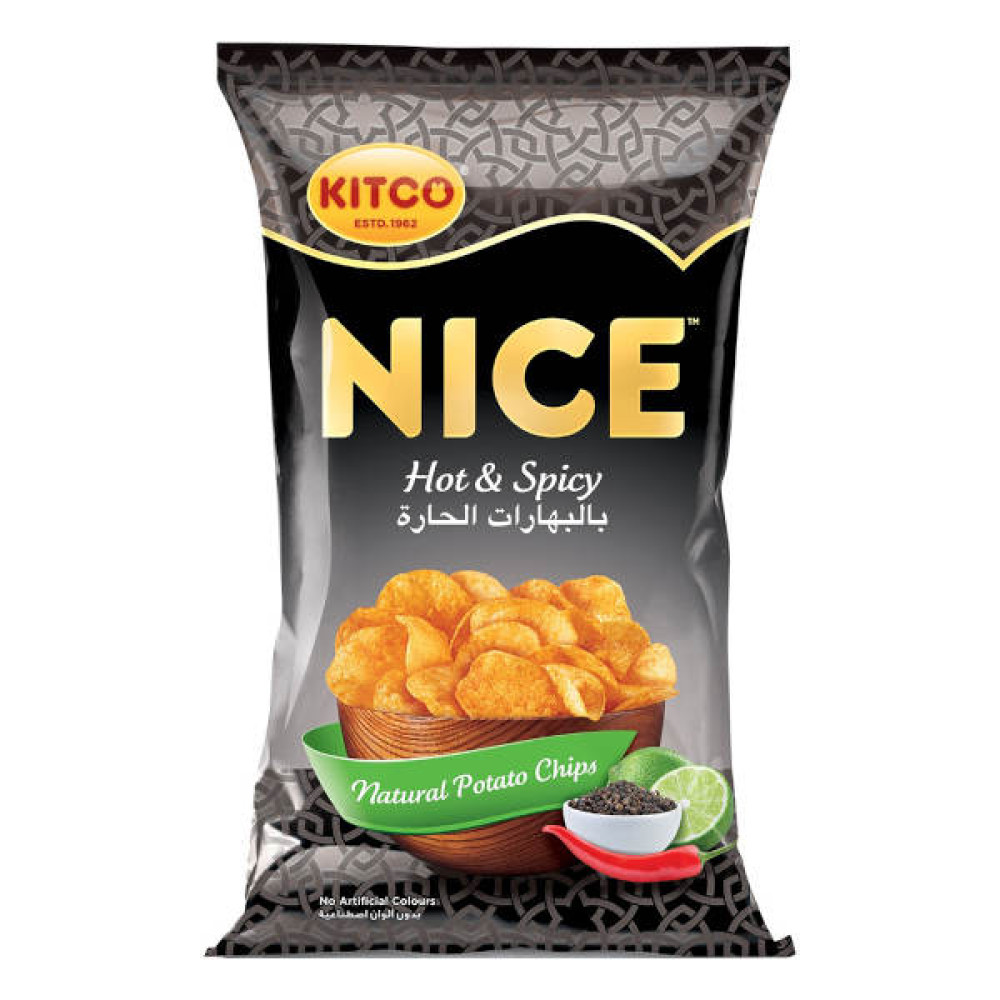 NICE POTATO CHIPS HOT & SPICY 167GM 