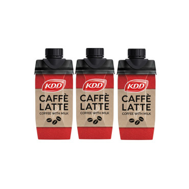 KDD CAFE LATTE COFFEE WITH MILK 3S*250 ML