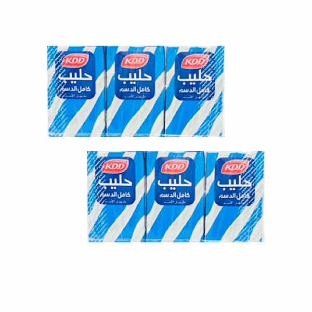 KDD LONG LIFE FULL CREAM MILK 6 X 250ML 