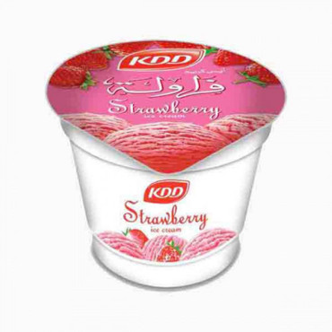 KDD ICE CREAM CUP STRAWBERRY 100ML