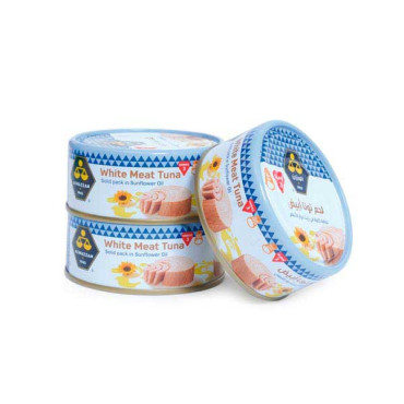 AL WAZZAN WHITE MEAT TUNA EASY OPEN 3 X 160GM 