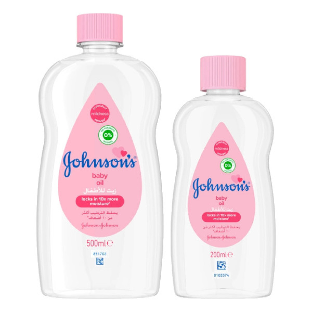 JOHNSON'S BABY OIL 500ML + 200ML 