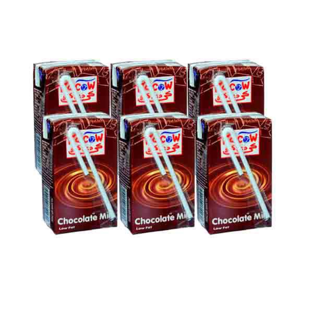 KD COW CHOCOLATE FLAVOURED MILK 6 X 250ML 