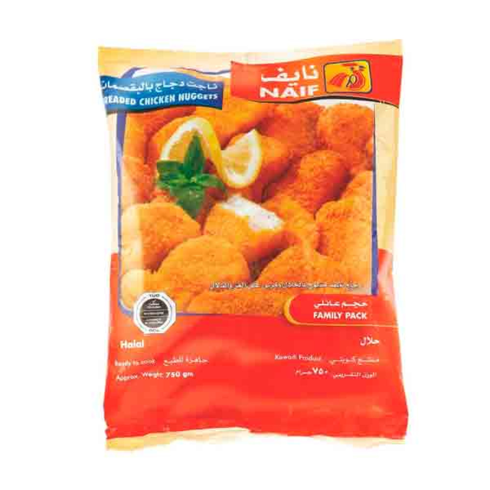 NAIF BREADED CHICKEN NUGGETS 750GM 