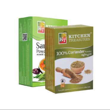 KITCHEN TREASURES SAMBAR POWDER 160GM + TAMARIND 2