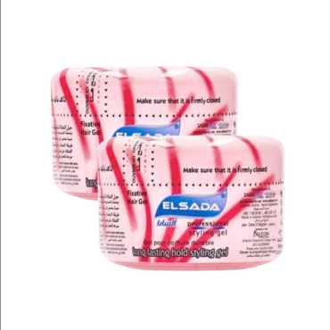 ELSADA HAIR GEL PINK 2X100ML (1+1)