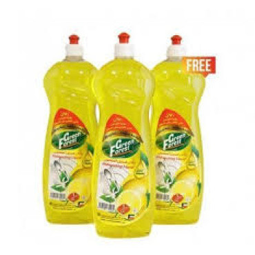 GREEN FOREST DISHWASHING LIQUID 1LTR 2+1 FREE