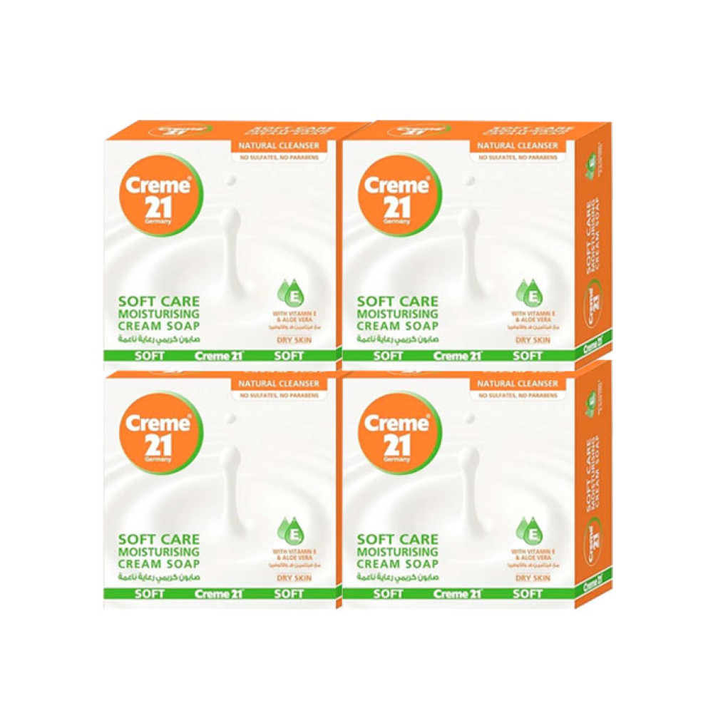 CREME 21 CREMEY SOFT CARE SOAP 4 X 125 GM